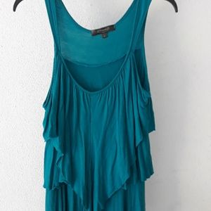 Blue layered tank top